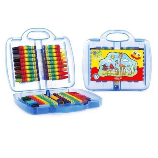 پاستل روغنی 36رنگ آریا  مداد شمعی  مدادشمعی 36رنگ آریا  مداد شمعی اریا